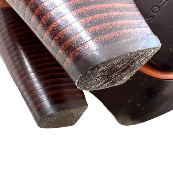 FOSSIL Tall Leather Buckle Boots 3.5" Heel Style FFW4177129 in Tan W's Size 8 - Picture 14 of 16